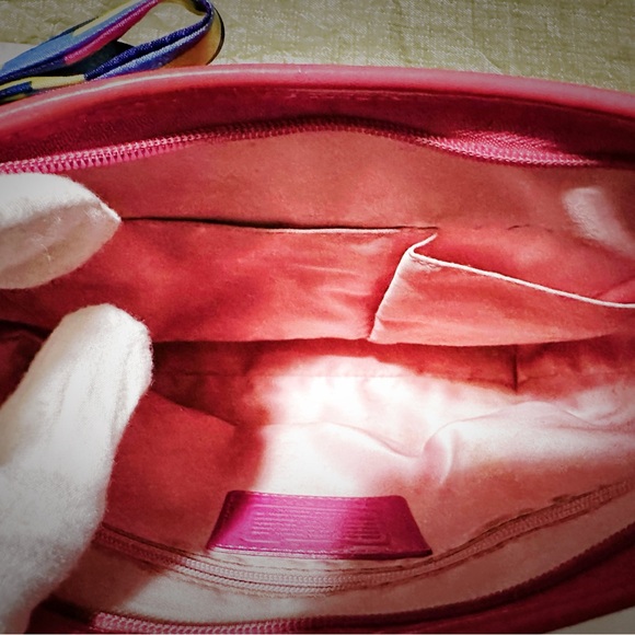 Coach Pink soho Shoulder Bag with Multicolor Scarf - Picture 7 of 17